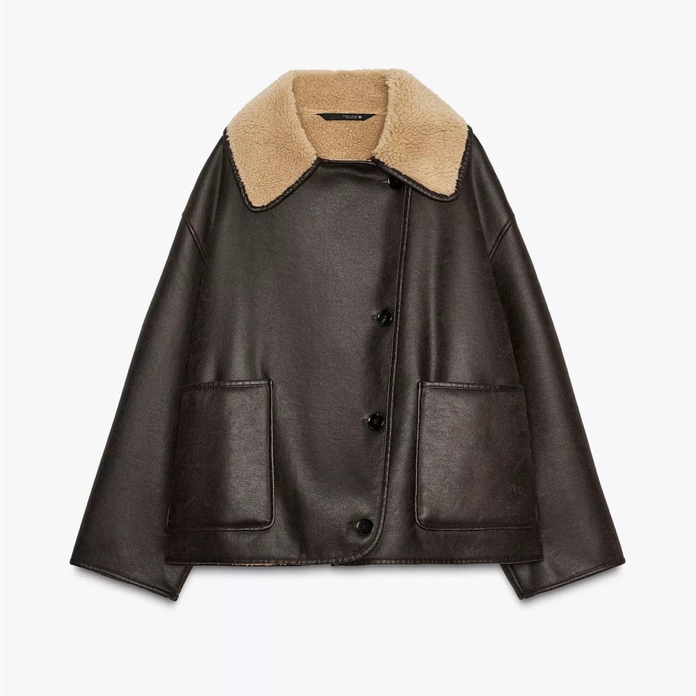ZARA ZW Collection Double Faced Jacket size M